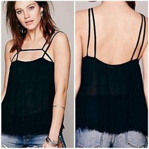 Free People Cage Detail Tank Top
